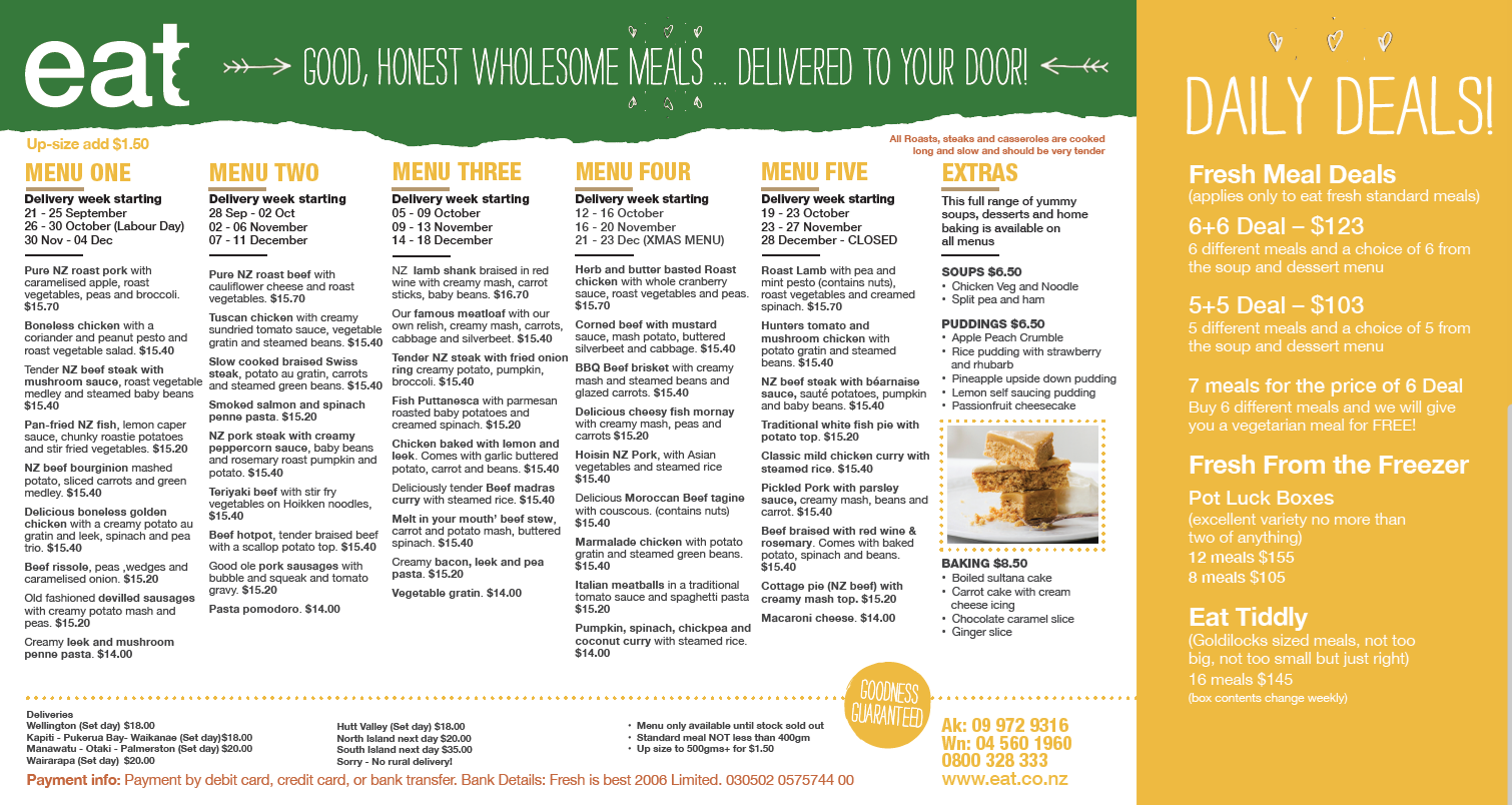 Menu spring 26